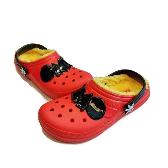 CROCS Classic Disney Mickey Mouse Lined Clog Lightweight Slip On Shoes Big Kid 5 - Picture 5 of 9